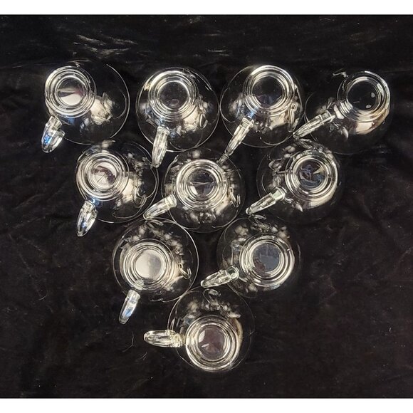 Vintage Anchor Hocking Clear Glass Punch Cups, Set of 10 - Picture 8 of 8